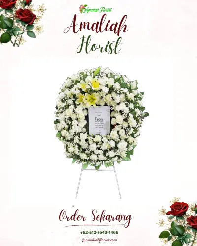 Krans Bunga Duka Cita di Bojongindah